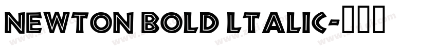 Newton Bold ltalic字体转换